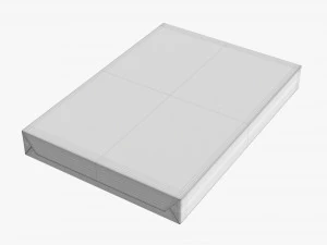 Office Paper A3 500 Sheets Ream 3D Model