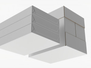 Office Paper A4 5 Reams Box Modello 3D