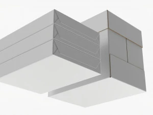 Office Paper A4 5 Reams Box 3D Model