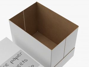 Office Paper A4 5 Reams Box Modello 3D