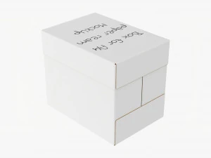 Office Paper A4 5 Reams Box 02 3D Model