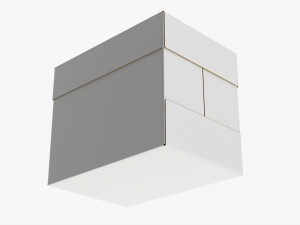 Office Paper A4 5 Reams Box 02 Model 3D