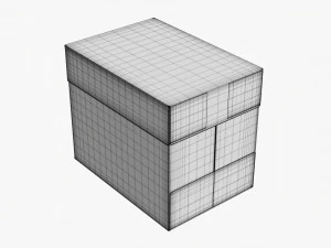 Office Paper A4 5 Reams Box 02 3D Model