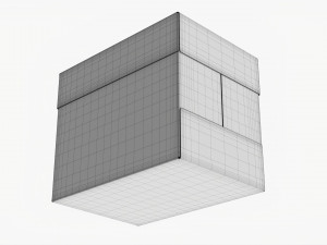 Office Paper A4 5 Reams Box 02 Model 3D