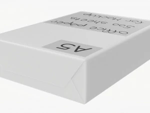 Office Paper A5 500 Sheets Ream 3D Model