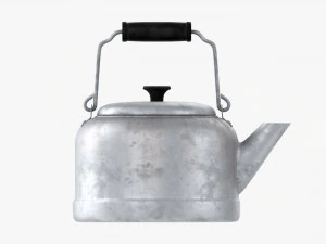 Chaleira de metal velha Modelo 3D