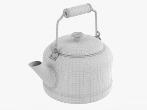 Chaleira de metal velha Modelo 3D