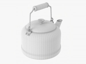 Old Metal Kettle 3D Model