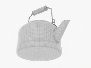 Old Metal Kettle 3D Model