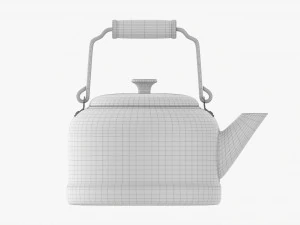 Chaleira de metal velha Modelo 3D