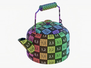 Old Metal Kettle 3D Model