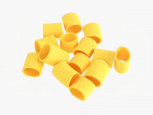 Paccheri Pasta Modelo 3D