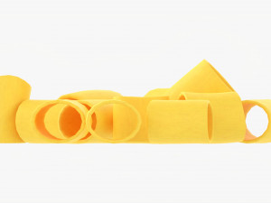 Paccheri Pasta Modello 3D