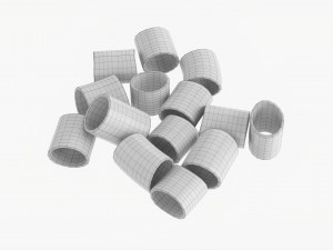Paccheri Pasta Modello 3D