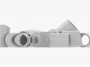Massa Paccheri Modelo 3D