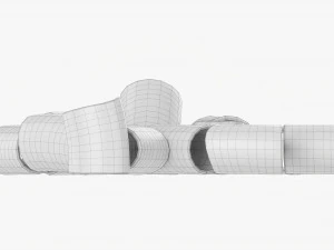 Massa Paccheri Modelo 3D