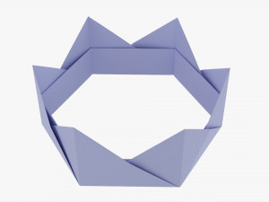 Paper Crown Origami 3D Модель