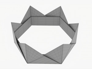 Paper Crown Origami 3D Модель