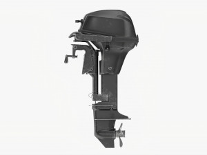 Portable Outboard Boat Motor With Folded Tiller Used Modelo 3D