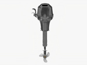 Portable Outboard Boat Motor With Tiller Used Modello 3D