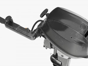 Portable Outboard Boat Motor With Tiller Used Modello 3D