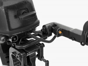Motor de barco externo port&aacute;til com leme usado Modelo 3D