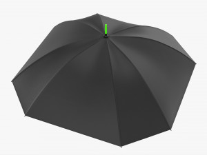 Rectangular Automatic Umbrella Model 3D