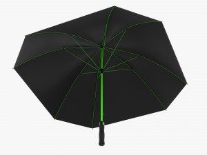 Rectangular Automatic Umbrella Model 3D