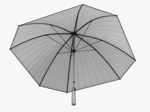 Rectangular Automatic Umbrella Model 3D