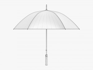 Rectangular Automatic Umbrella Model 3D