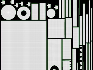 Rectangular Automatic Umbrella Model 3D