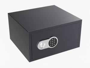 डिजिटल कोड लॉक के साथ सुरक्षित बॉक्स 3D मॉडल