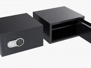 Safe Box With Digital Code Lock 3D Model
