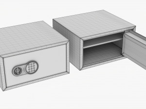 Safe Box With Digital Code Lock 3D 模型