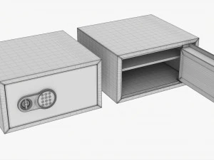 Safe Box With Digital Code Lock 3D Model
