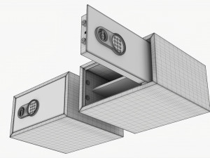 Safe Box With Digital Code Lock 3D 模型