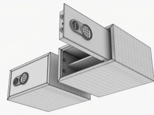 Safe Box With Digital Code Lock 3D Model