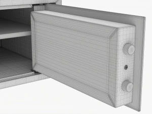 Safe Box With Digital Code Lock 3D Model
