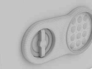 Safe Box With Digital Code Lock 3D 模型