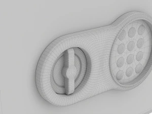 Safe Box With Digital Code Lock 3D Model