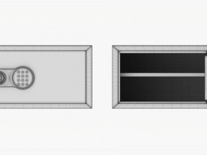 Safe Box With Digital Code Lock 3D 模型