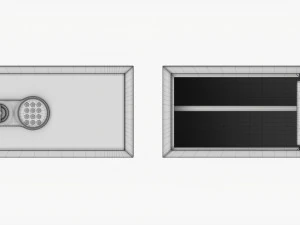 Safe Box With Digital Code Lock 3D Model