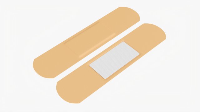 Sticking Plaster Modello 3D .c4d .max .obj .3ds .fbx .stl .blend 