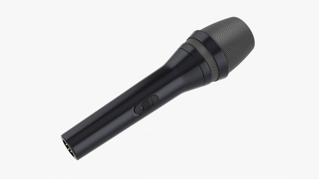 Vocal Microphone 01 Model 3D .c4d .max .obj .3ds .fbx .stl .blend 