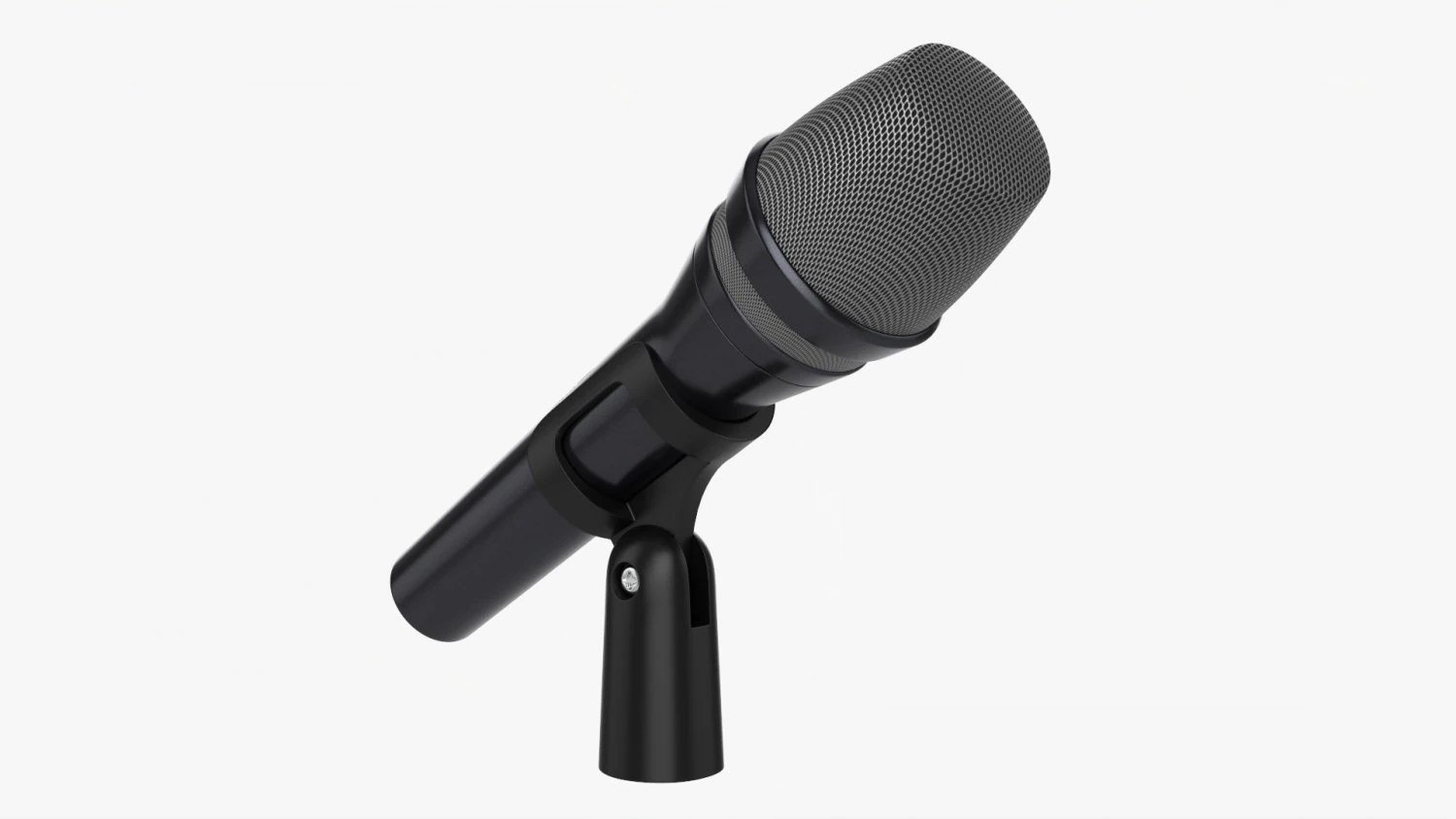 Vocal Microphone 02 3D Model .c4d .max .obj .3ds .fbx .stl .blend 