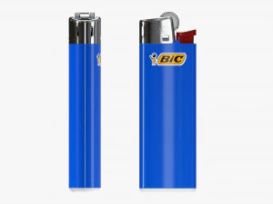 Accendino Bic classico Modello 3D