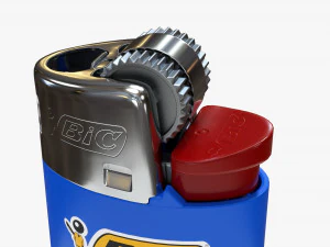 Accendino Bic classico Modello 3D
