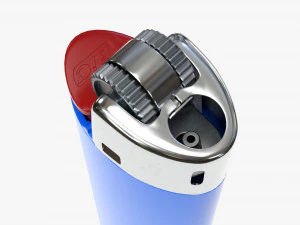 Accendino Bic classico Modello 3D