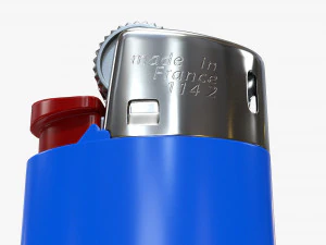 Accendino Bic classico Modello 3D