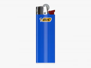 Accendino Bic classico Modello 3D